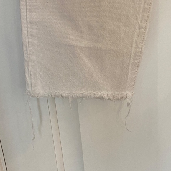 Levi's Wedgie Straight custom Embellished Jeans White one of a kind 33905 - Picture 6 of 16